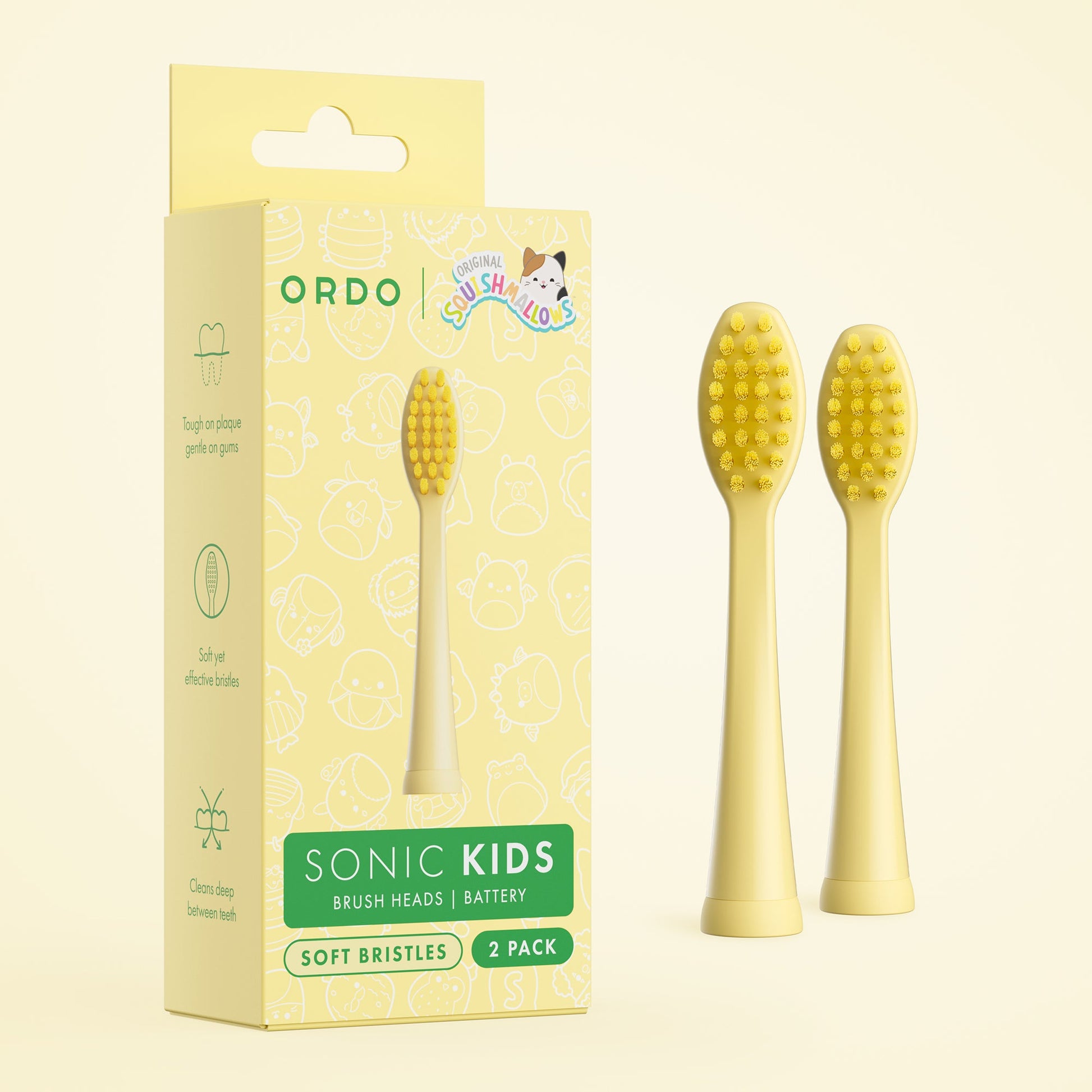 Children's Battery Brush Heads 2 Pack