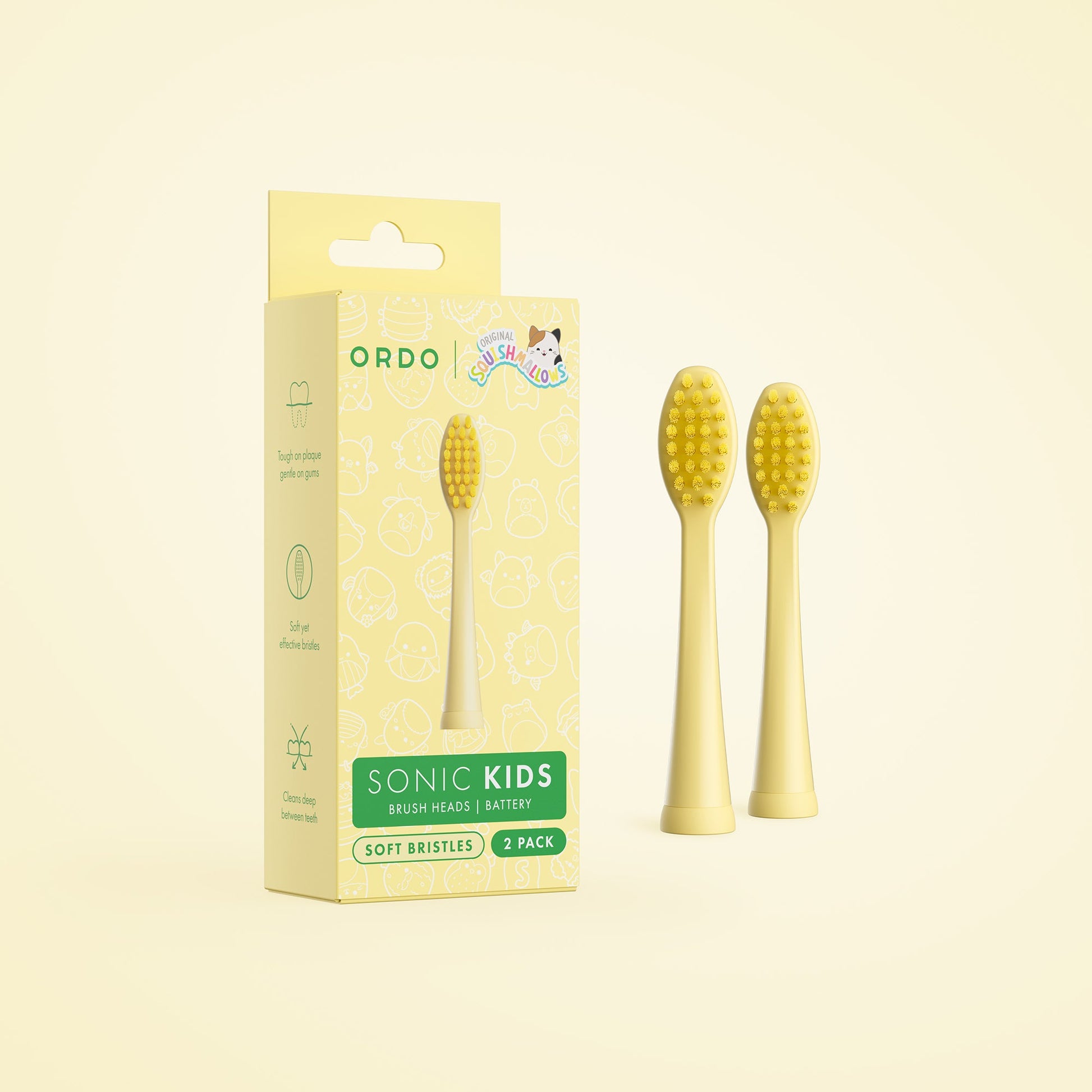 Children's Battery Brush Heads 2 Pack